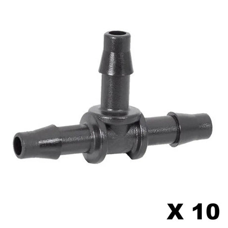 9mm or 6mm Tee Connector (10 Pack)