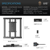 AC Infinity Ionframe EVO4 300w LED Grow Light