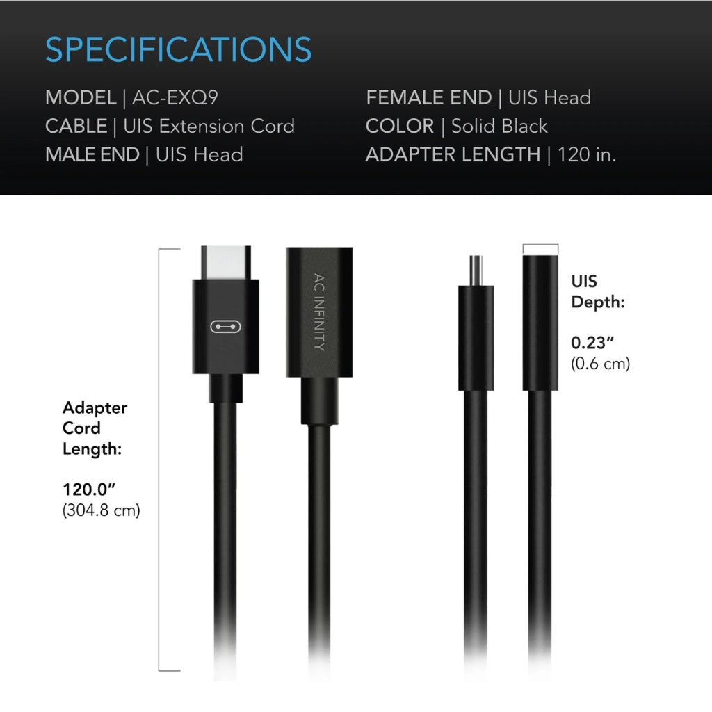 AC Infinity UIS Extension Cable (Female to Male)