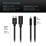 AC Infinity UIS Extension Cable (Female to Male)