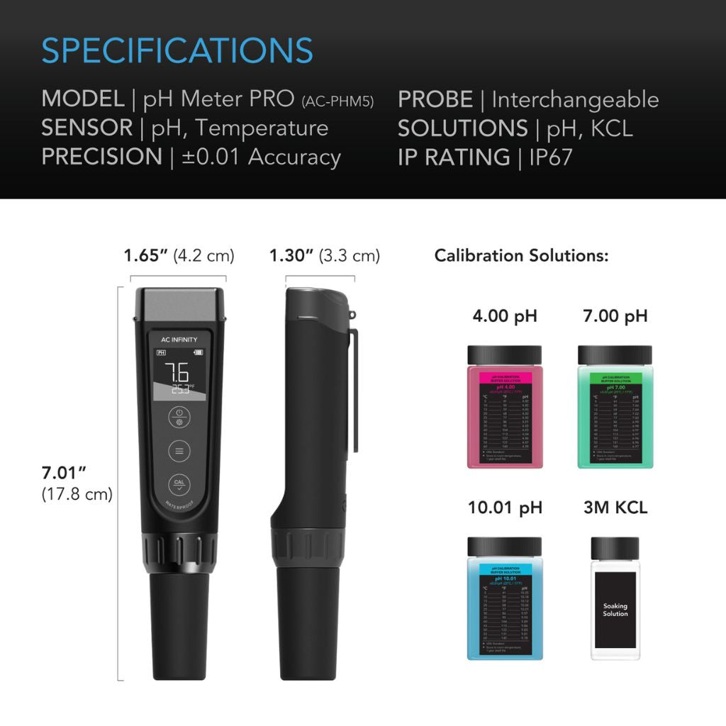 AC Infinity pH Meter PRO Test Kit