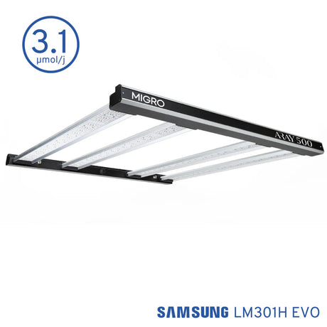 Samsung LM301H EVO LED light bar with MIGRO branding on a white background