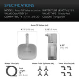 Ac Infinity Auto-Fill Upgrade Valve Kit - 4 Pack