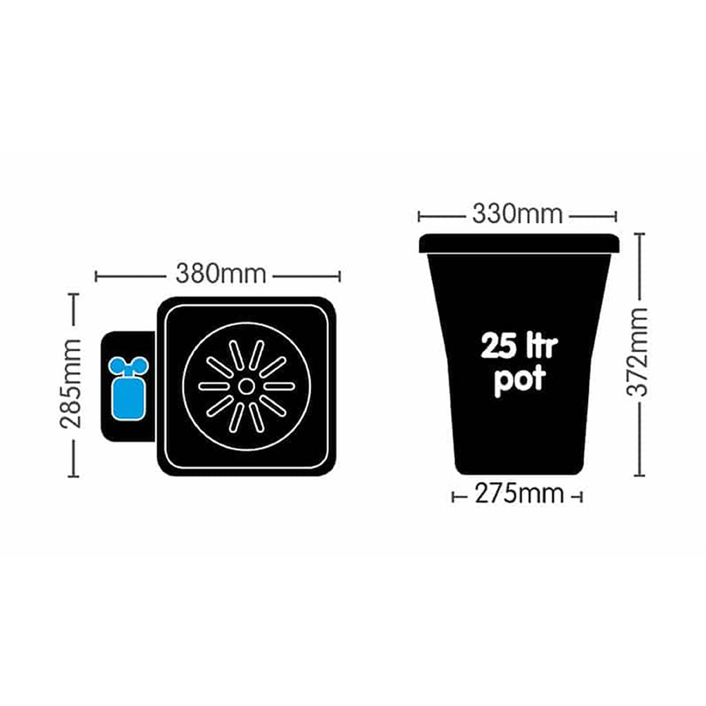 AutoPot XL1 Pot Module 25ltr - AQUAvalve5 - 9mm