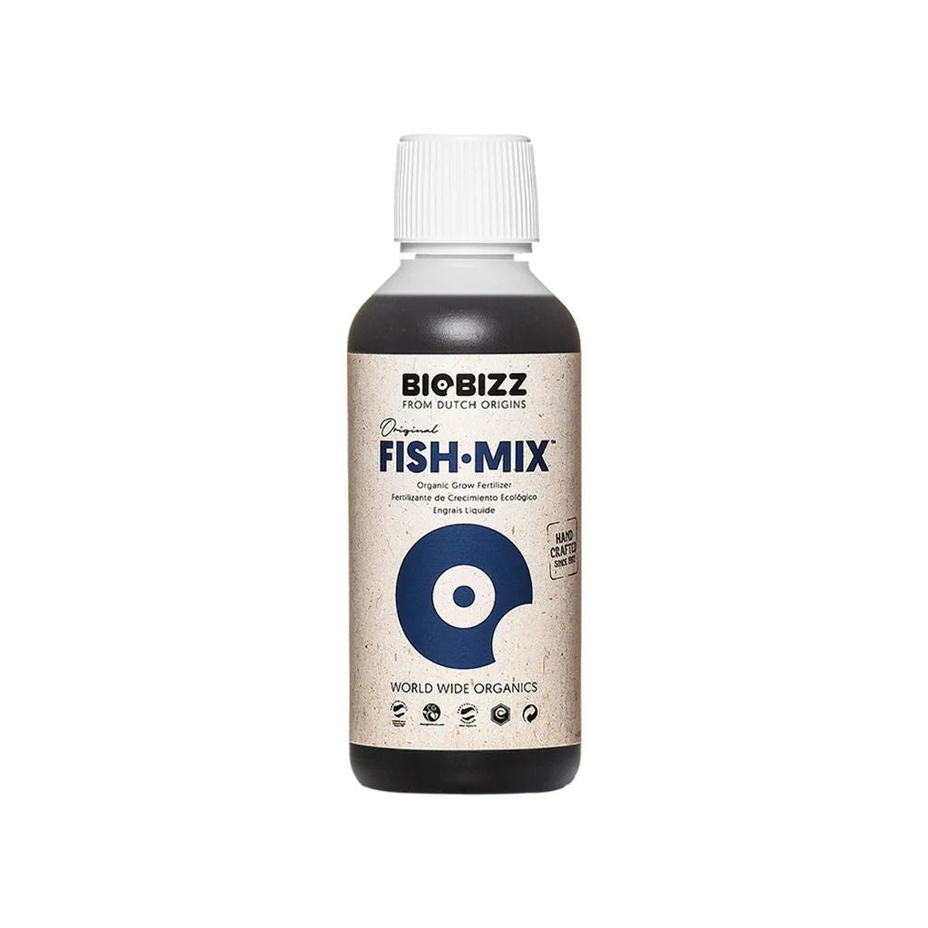 BioBizz Fish-Mix bottle on a white background