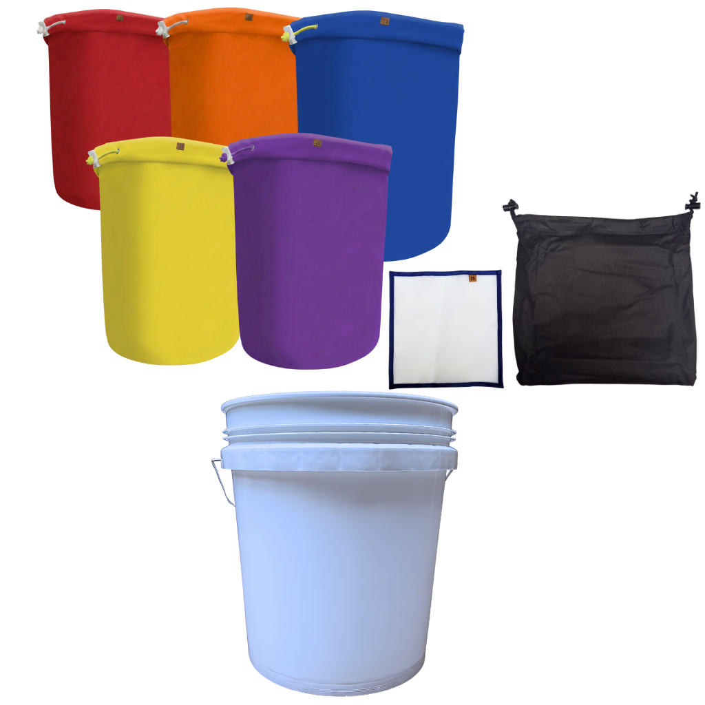 5 Gal Bucket Bubble Bag Kit | Filtration Extraction Iceolator Kit 5 & 8 Set