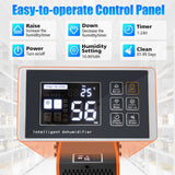 73 L/Day Industrial Dehumidifier with Drain Hose and Timer
