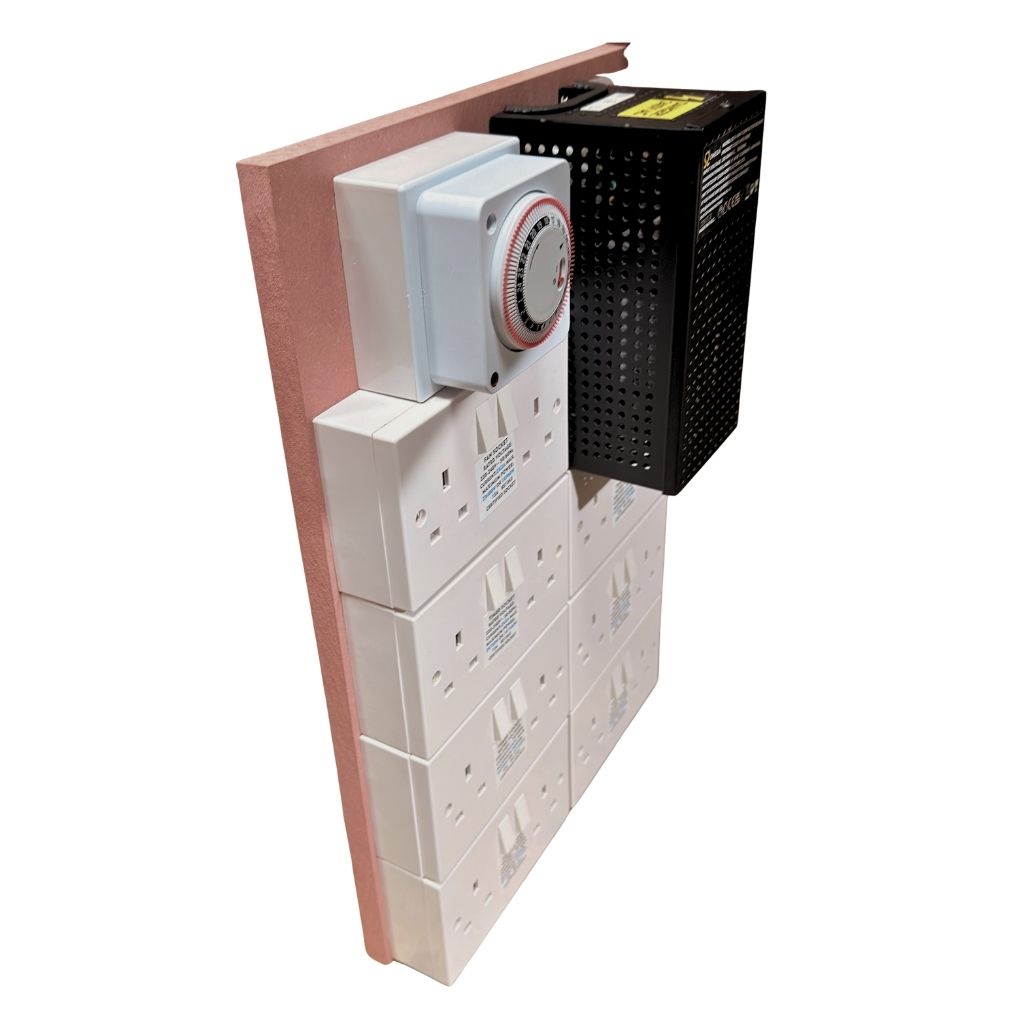 Contactor Board with timer 12/14 Way side view