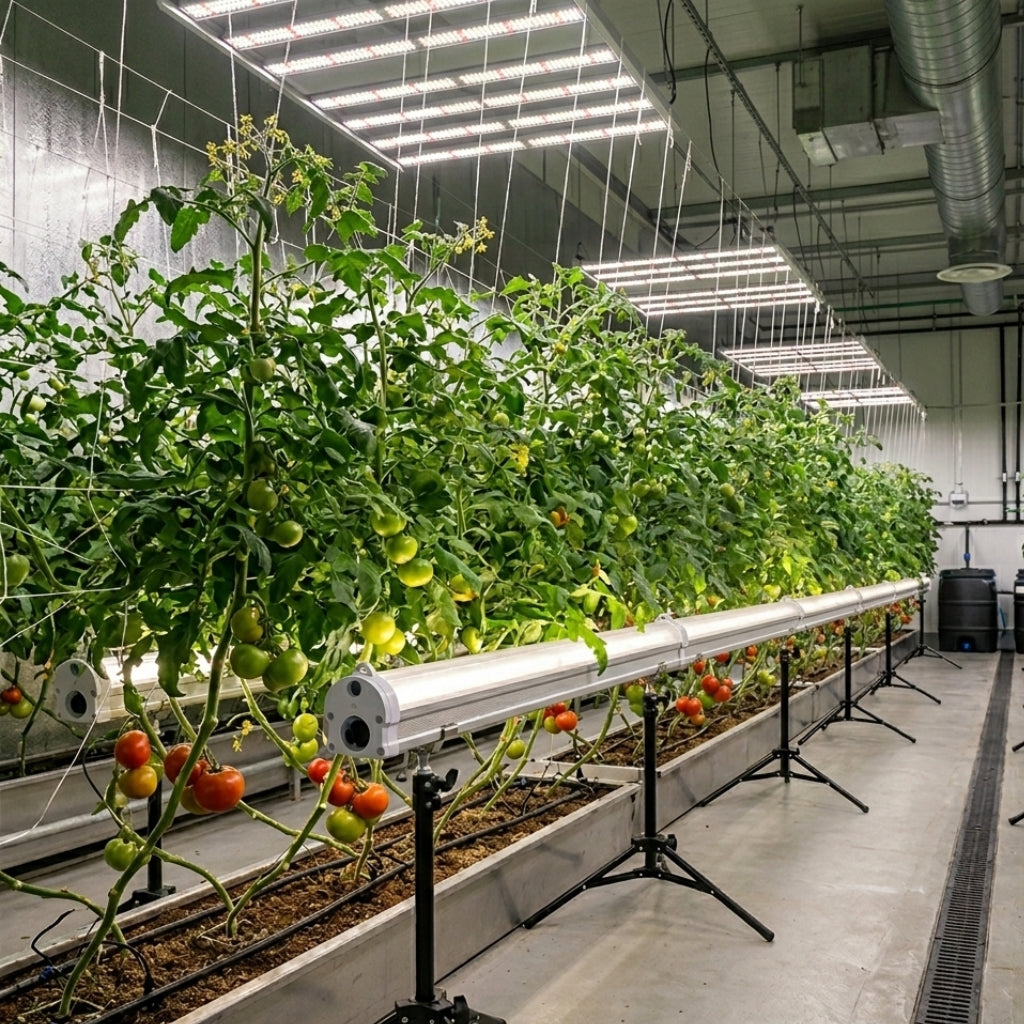 gorilla under canopy 125w LED grow light bar full spectrum with stands butted tomato