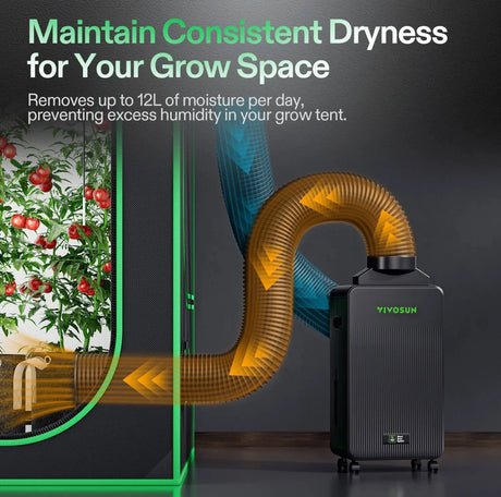 VIVOSUN AeroDrain D12 Inteligent Dehumidifier