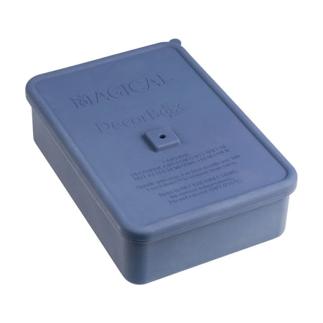 Blue rectangular box with 'DecarBox' branding on a white background