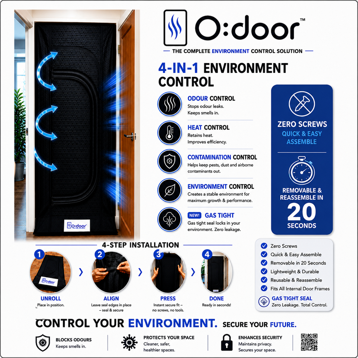 O:Door Cover Door | Odour Prevention Door Seal