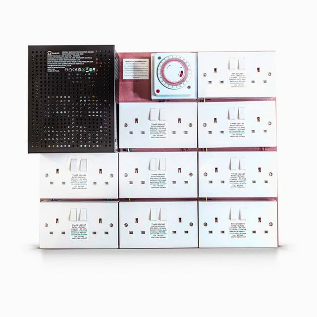 Omega Mdf Contactor board with timer 16/18 front view