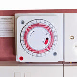 Omega Mdf Contactor board with timer 16/18 close up of timer view