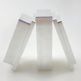 brushed metal 2" x 4" rosin pre-press mould on a white background