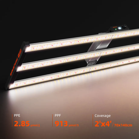 Spider Farmer SE4500 LED Grow light shining