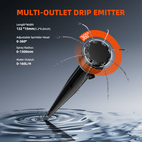spider farmer dripper system dripper head emitter