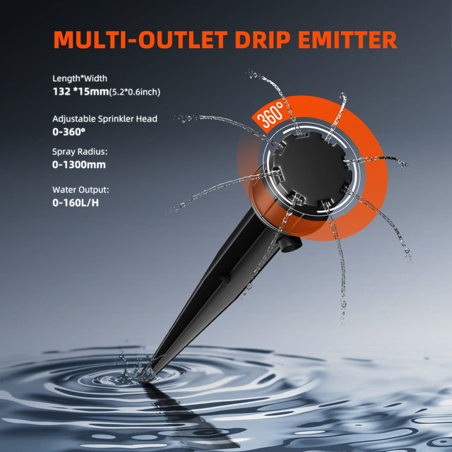 spider farmer dripper system dripper head emitter