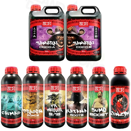 Shogun fertilisers Large Nutrient Pack samurai coco nutrients starter kit bundle