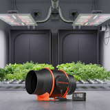 Spider Farmer Inline EC Fan with Speed Controller | Quiet Grow Tent Fan