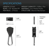 AC Infinity Heavy-Duty Adjustable Rope Clip Hanger