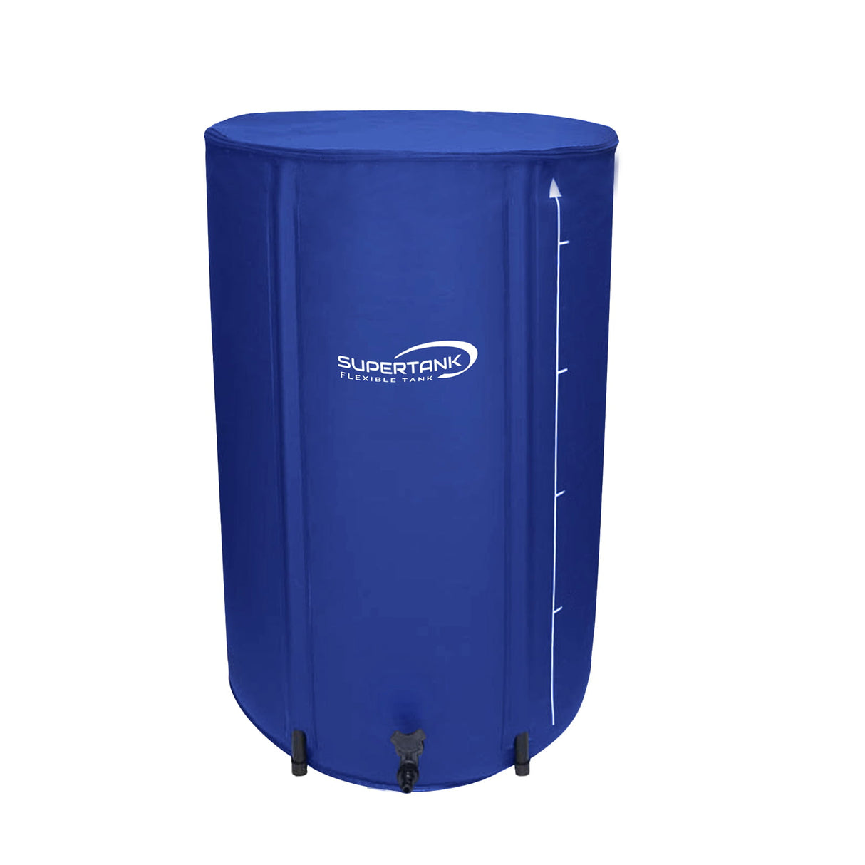 supertank flexible water tank butt reservoir with white background