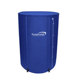 supertank flexible water tank butt reservoir with white background