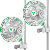 VIVOSUN AeroWave E6 Clip On Fan Twin Pack