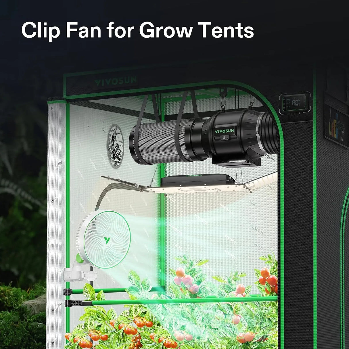 VIVOSUN AeroWave E6 Clip On Fan Twin Pack