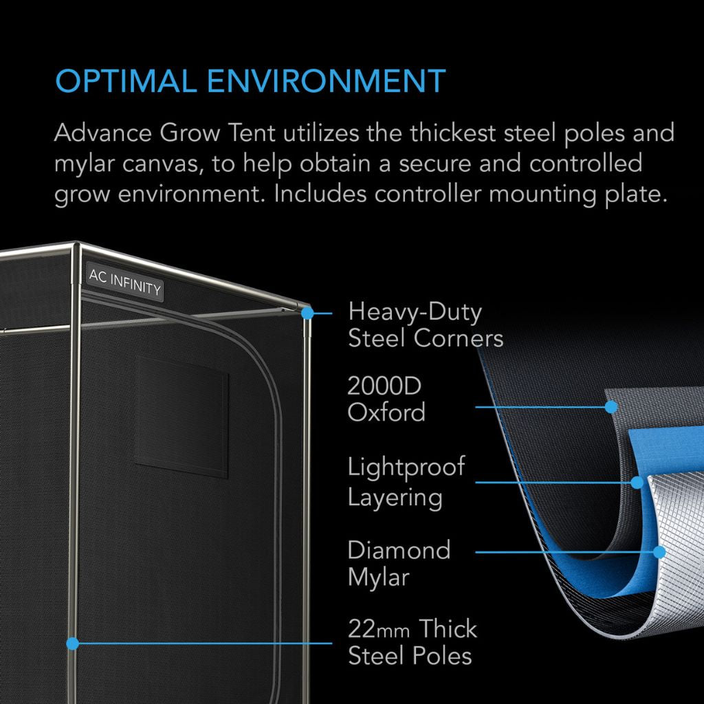 AC Infinity Advanced Grow Tent Kit 5x5 (150x150cm)