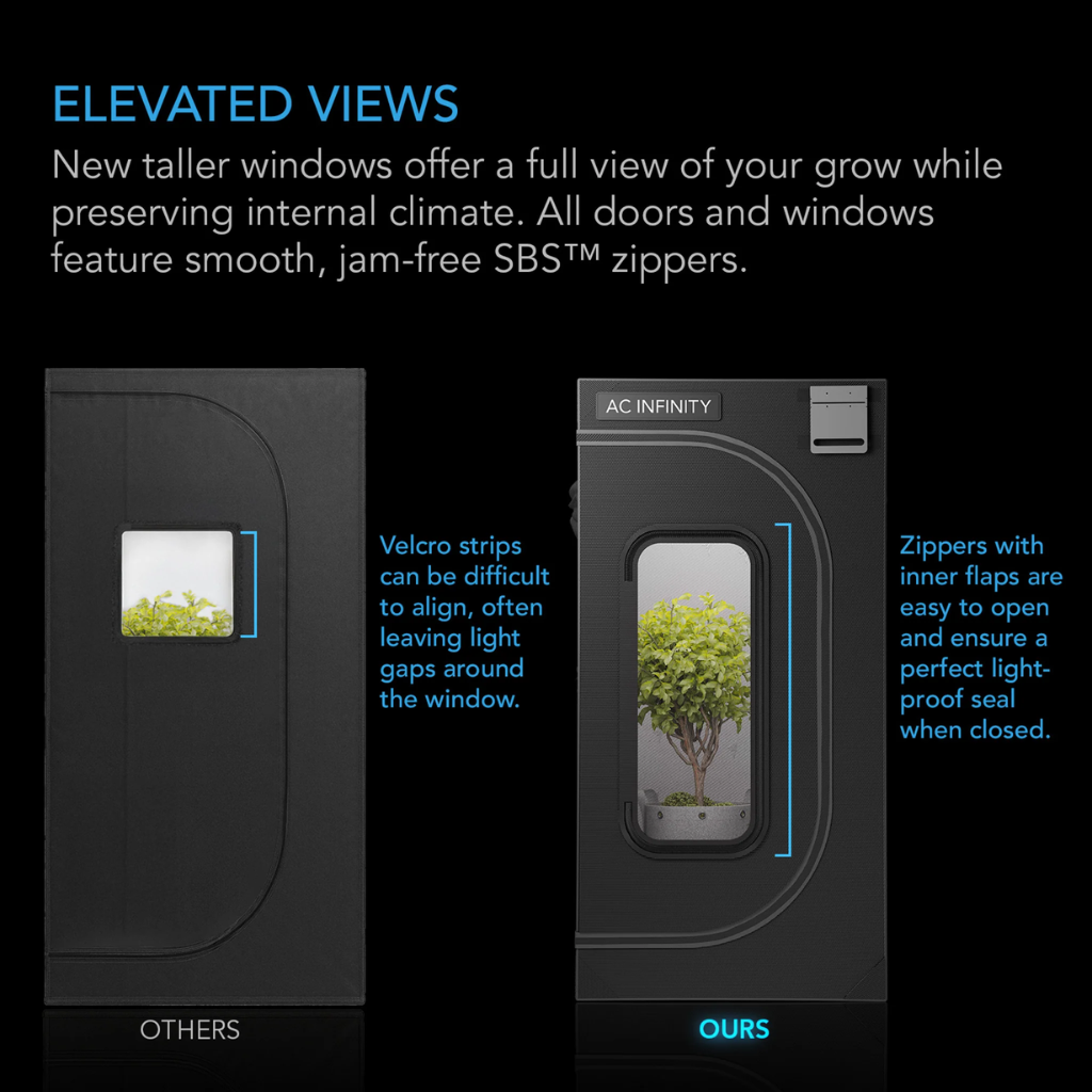 AC Infinity Cloudlab 866 Grow Tent 5X5 1.5m x 1.5m