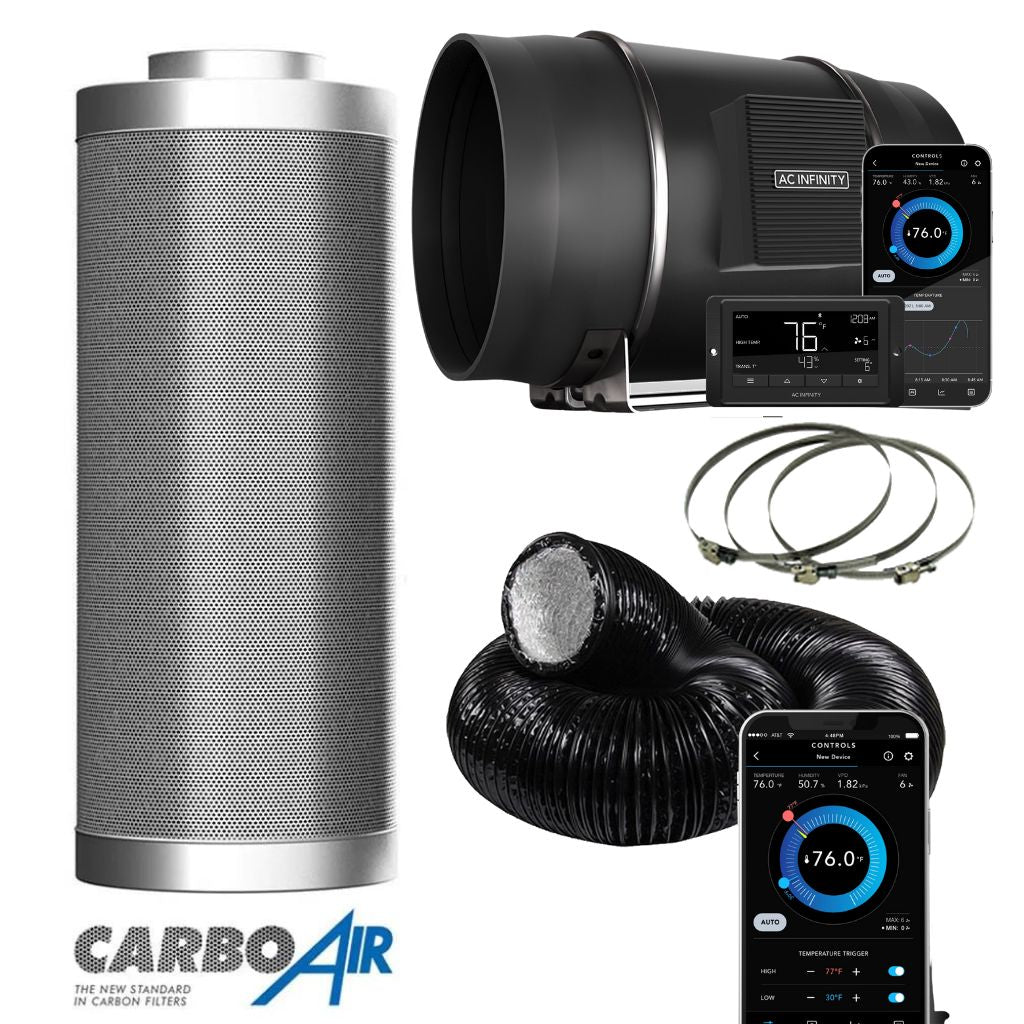 Kit de ventilateur d'extraction AC Infinity X Carbo Air EC