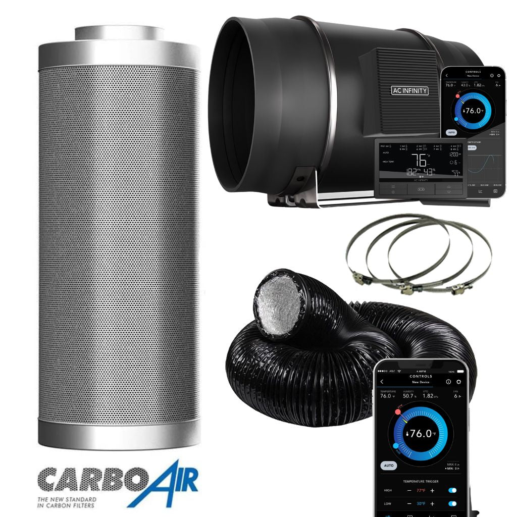 AC Infinity X CarboAir EC Extraction Fan Kit