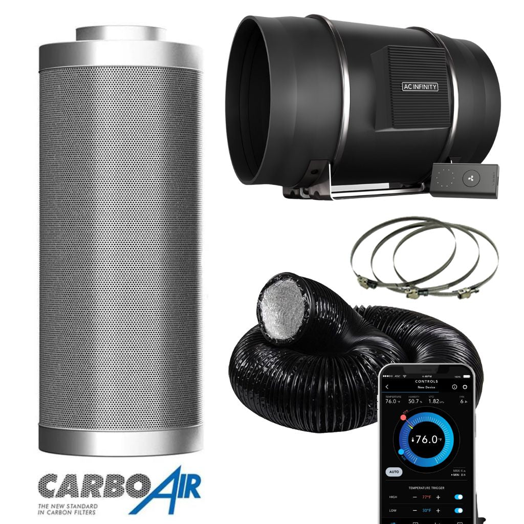 Kit de ventilateur d'extraction AC Infinity X Carbo Air EC