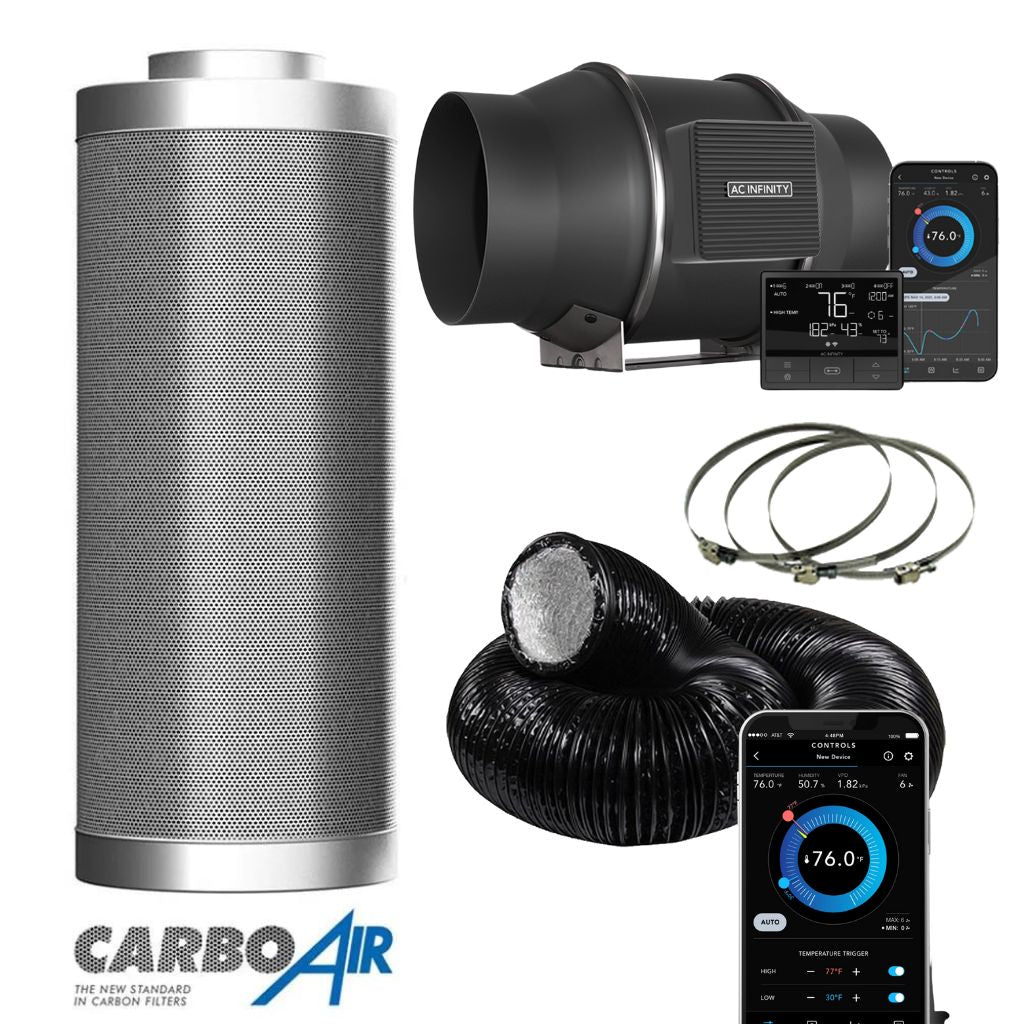 Kit de ventilateur d'extraction AC Infinity X Carbo Air EC