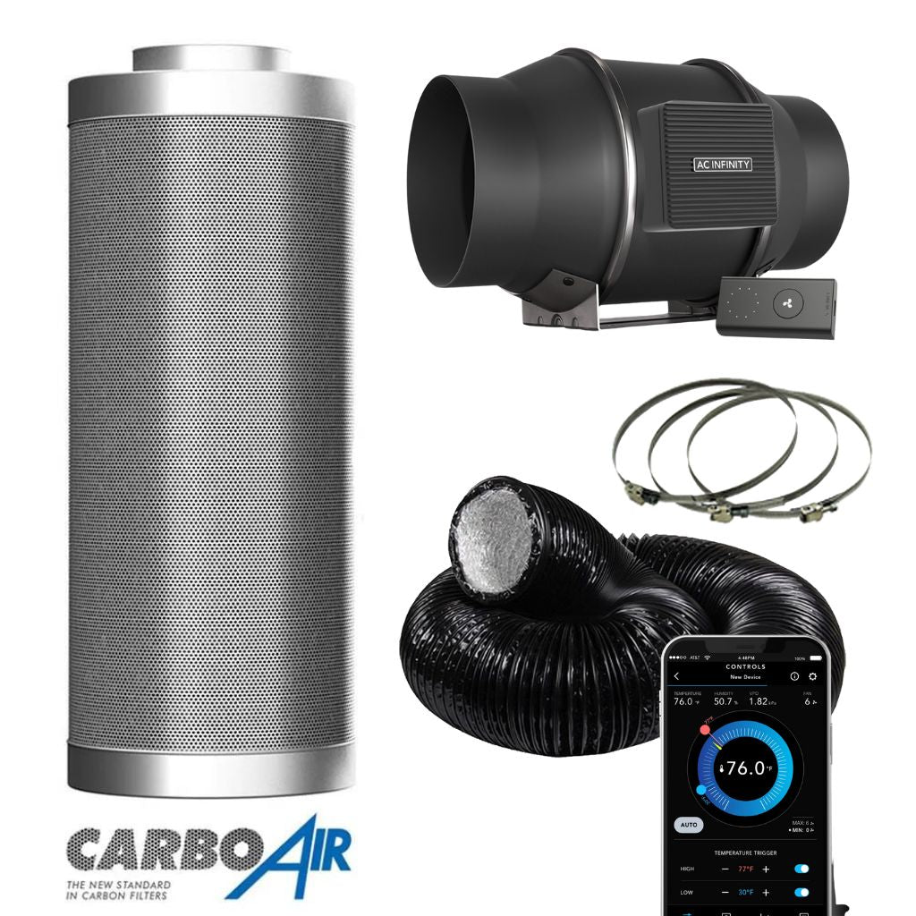 AC Infinity X CarboAir EC Extraction Fan Kit