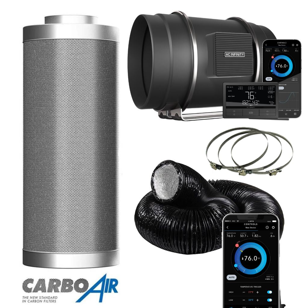 AC Infinity X CarboAir EC Extraction Fan Kit