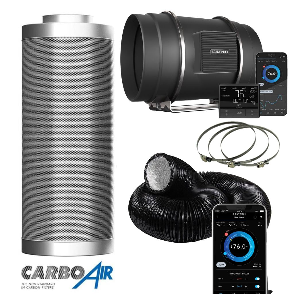 AC Infinity X CarboAir EC Extraction Fan Kit