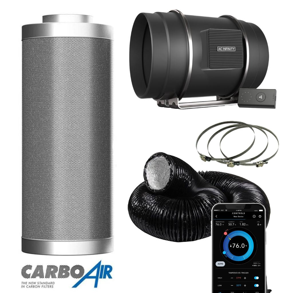 Kit de ventilateur d'extraction AC Infinity X Carbo Air EC