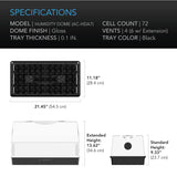 AC Infinity High Dome Propagation Kit 6x12" Tray