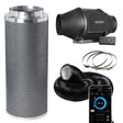 ac infinity cloudline pro with controller, phresh carbon filter, combi ducting and jubilee quick clamps bundle kit package