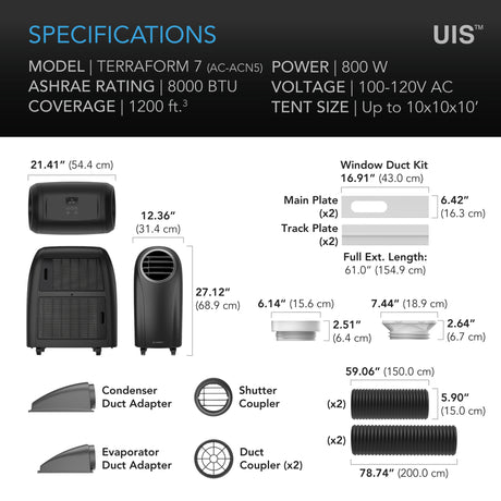 AC Infinity Terraform 7 Multi-Functional Air Conditioner