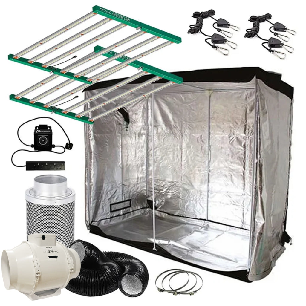 2 Adjusta-Watt Intec 720w LED - 2.4m x 1.2m Grow Tent Kit