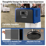 60L Dehumidifier with Drain Hose and 24H Timer