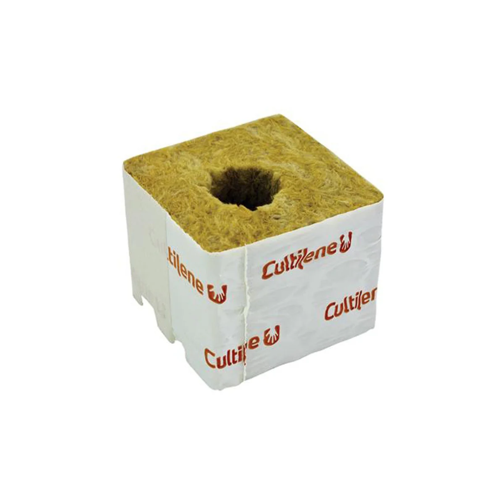 cultiwool rockwool cube block cultilene grodan 3 inch small hole