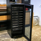 flavorwise drying and curing cabinet open in kitchen