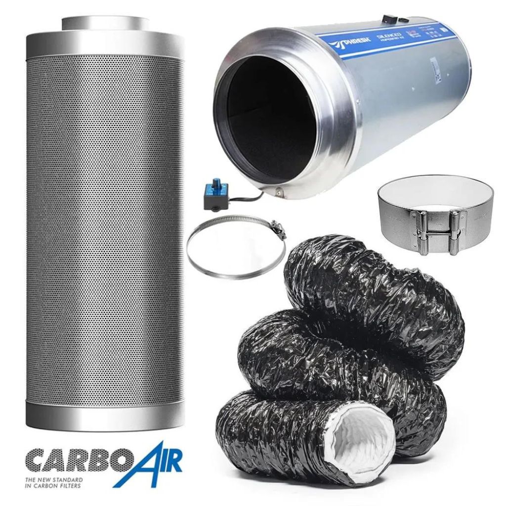 CarboAir™ X Hyperfan Stealth V2 EC Grow Room Extraction Fan Kit | Hytec ...
