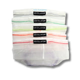 Five pack of Ice Lator bubble bags with visible branding on a white background