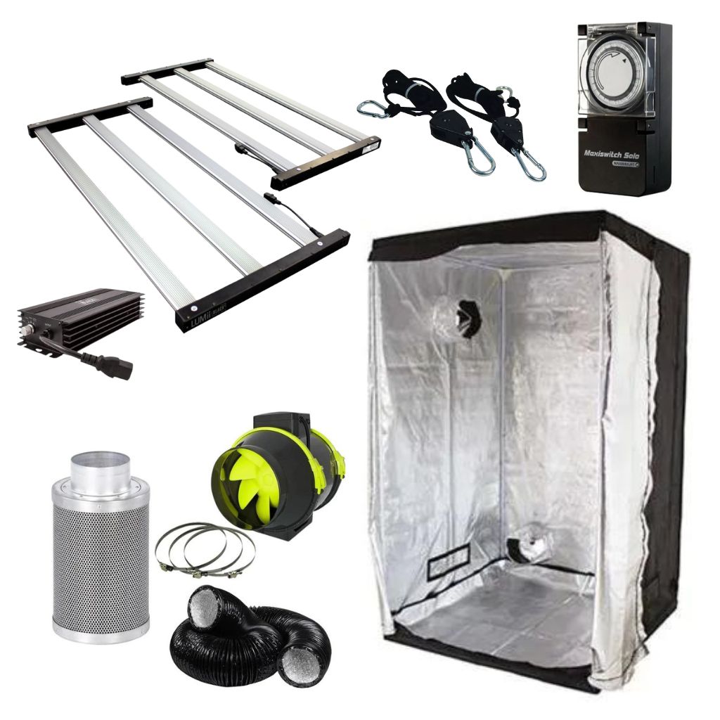 Kit de tente de culture LED Lumii 720 W 1,2 m x 1,2 m