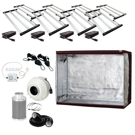 Lumii 2880w LED 2.4m x 2.4m Grow Tent Kit